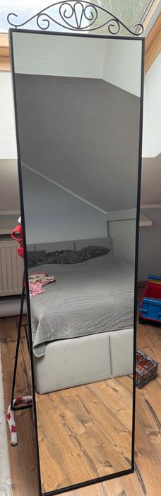 Lustro czarne wolnostojące