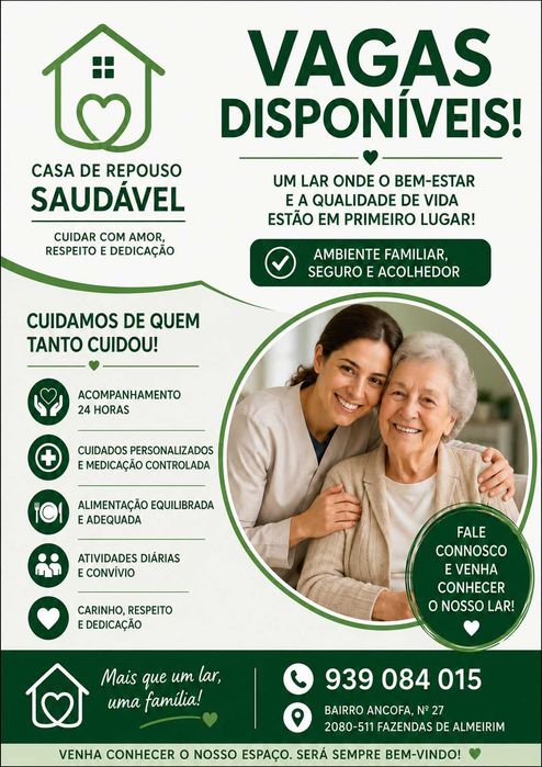 Lar de idosos casa de repouso saudável