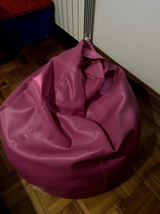 Puff rosa - efeito pele