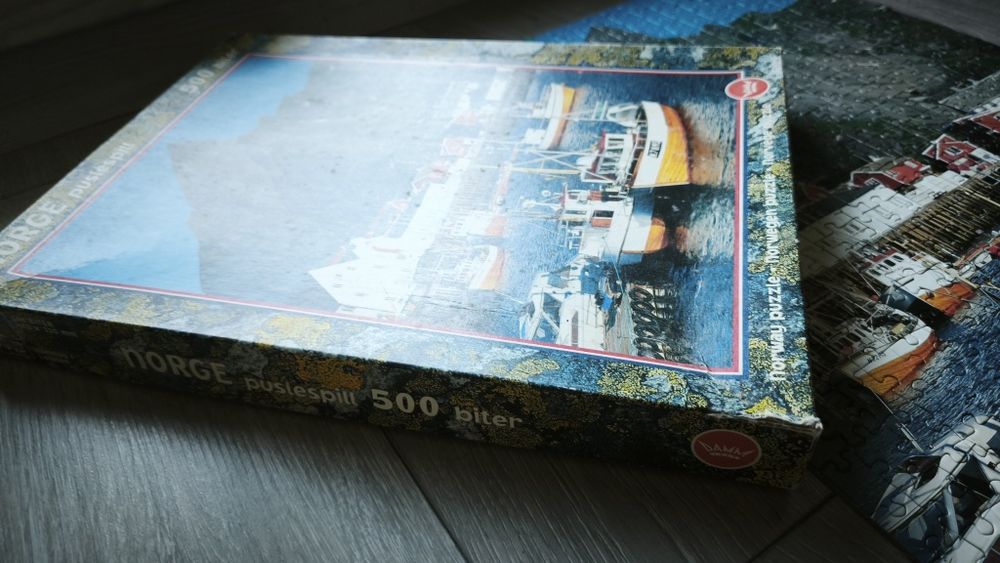 Puzzle Norwegia 500 widok port góry Damm