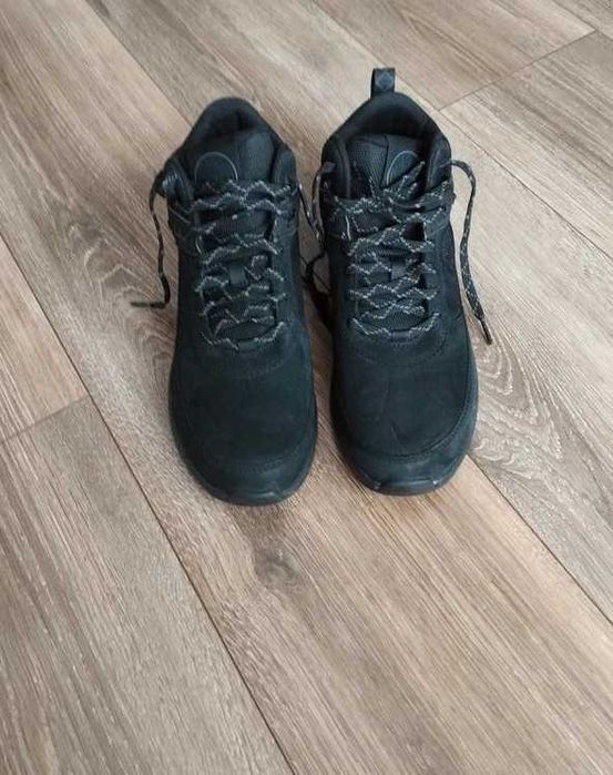 Timberland nubuk skóra czarne botki 39 trapery skórzane
