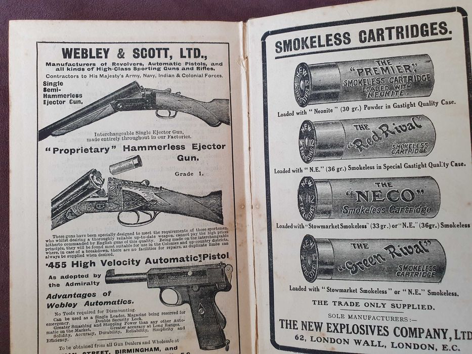 Livro The Shot Gun & Its Uses by East Sussex - 1914