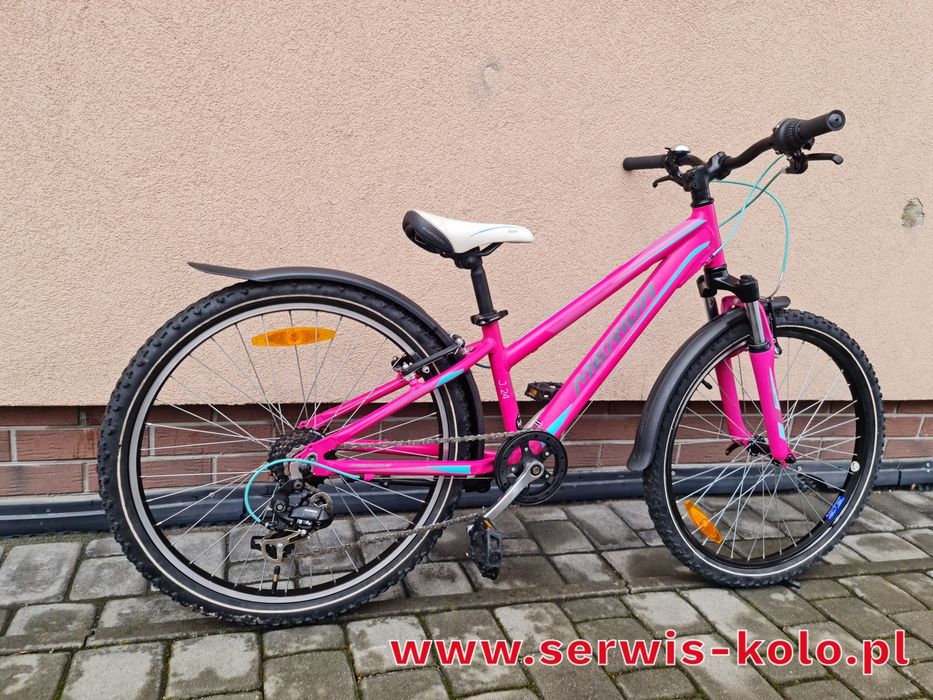 Rower dziecięcy dziewczęcy MERIDA koła 24 SHIMANO aluminium rabat