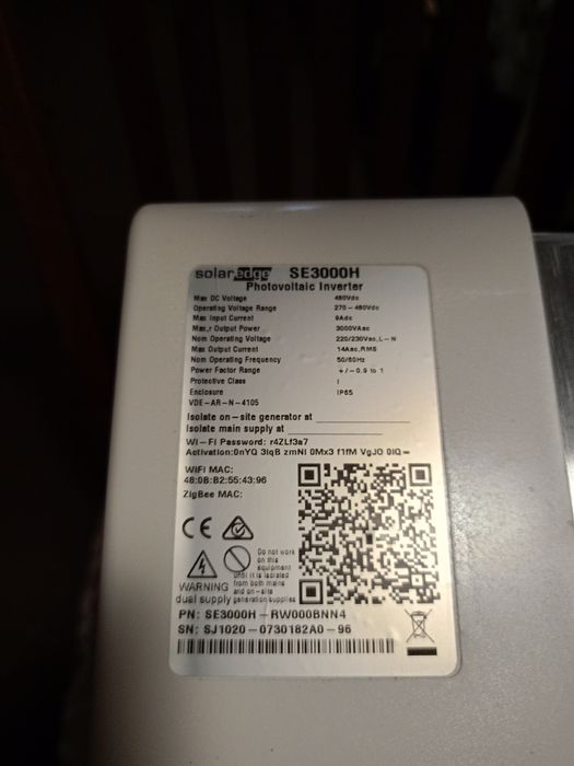 Duża OBNIŻKA !Sterownik-Solar edge, jednofazowy  SE3000H.