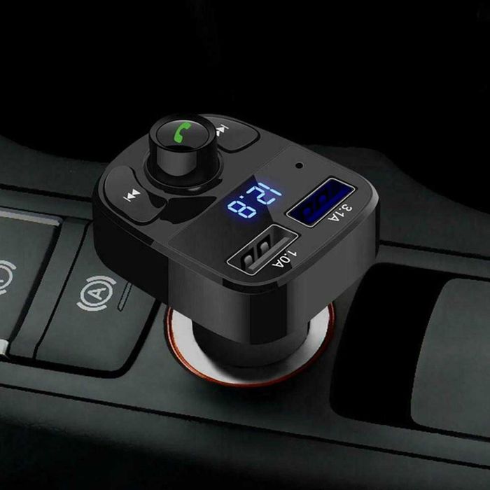 transmiter BLUETOOTH FM MP3 SD ŁADOWARKA 2xUSB nowy ładowarka samochod
