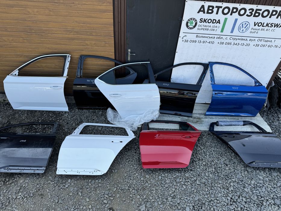 Двері дверь Superb 3 Шкода Суперб 3 Skoda