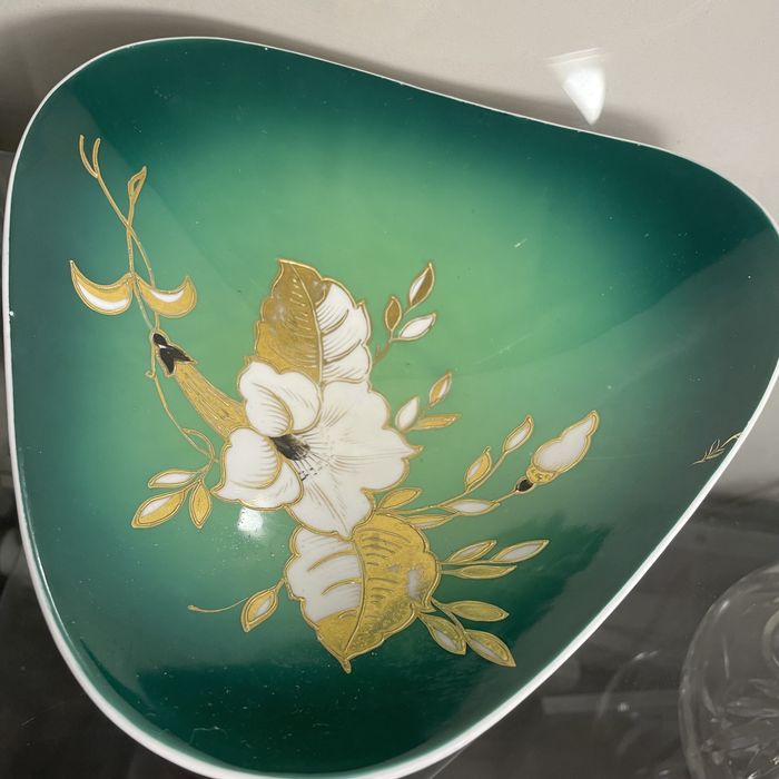 4x Porcelanowy półmisek wallendorf 1764 goldrelief  miska antyk