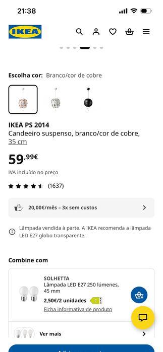 Vendo dois candeeiros Ikea Star Wars