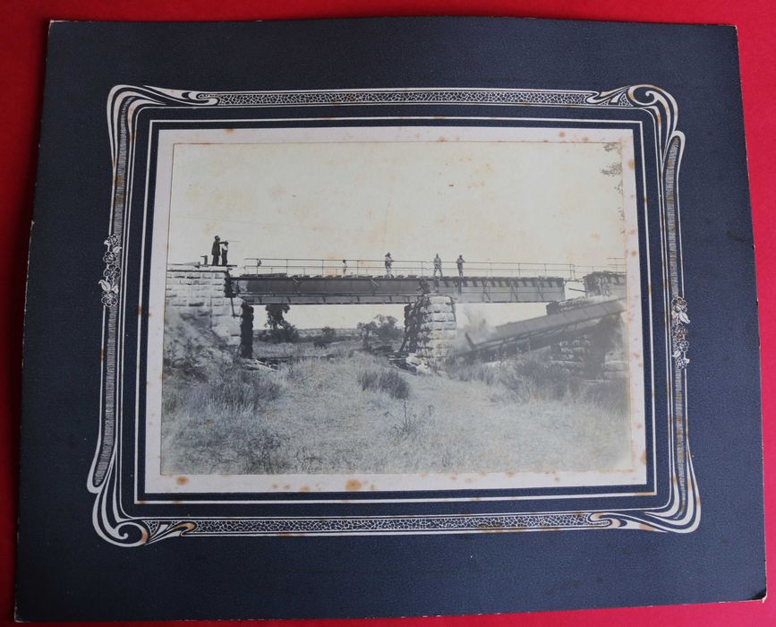 Alvito Railway Bridge Under Renovation, 1914, Large