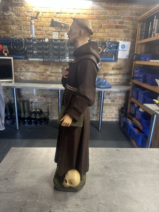 Antyk | Figura Święty Franciszek 61 cm | Włochy ponad 100 lat