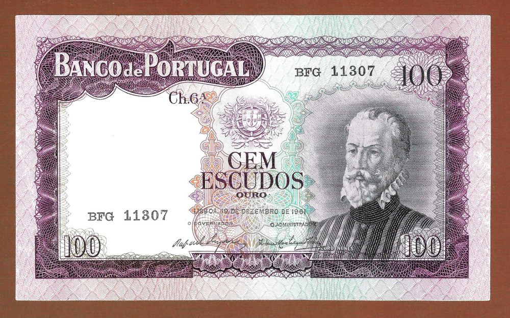 Notas moedas de escudos