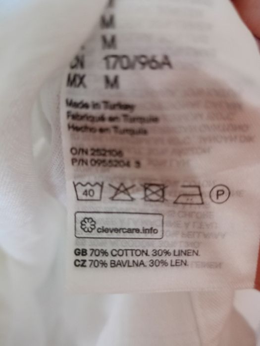 Tunika len bawełna h&m 44