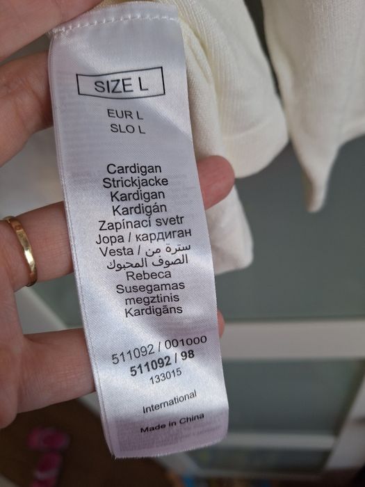 Sweterek z wiskozą kardigan Orsay L 40 hafty