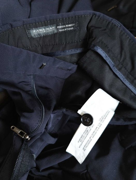 Джинсы брюки Zara Man USA w30 stretch navy.
