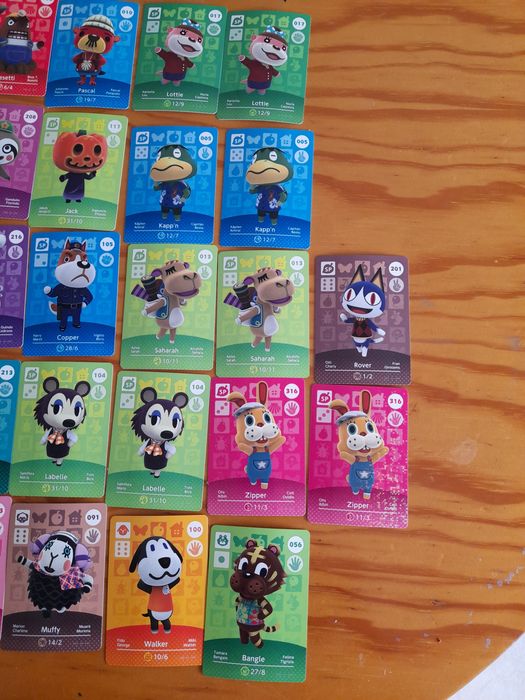 Cartas Amiibo Animal Crossing