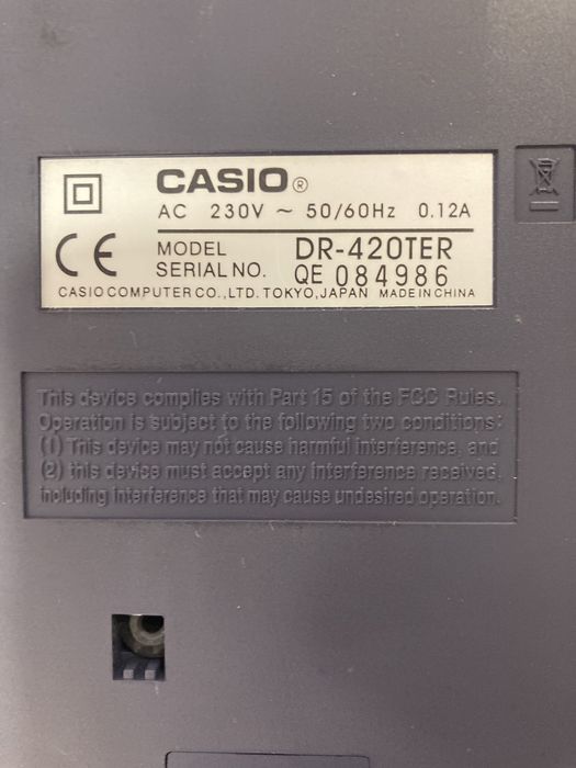 Calculadora de Secretária Casio DR-420TER