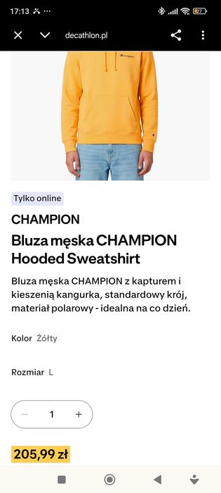 Bluza stan bdb r. Xl champion