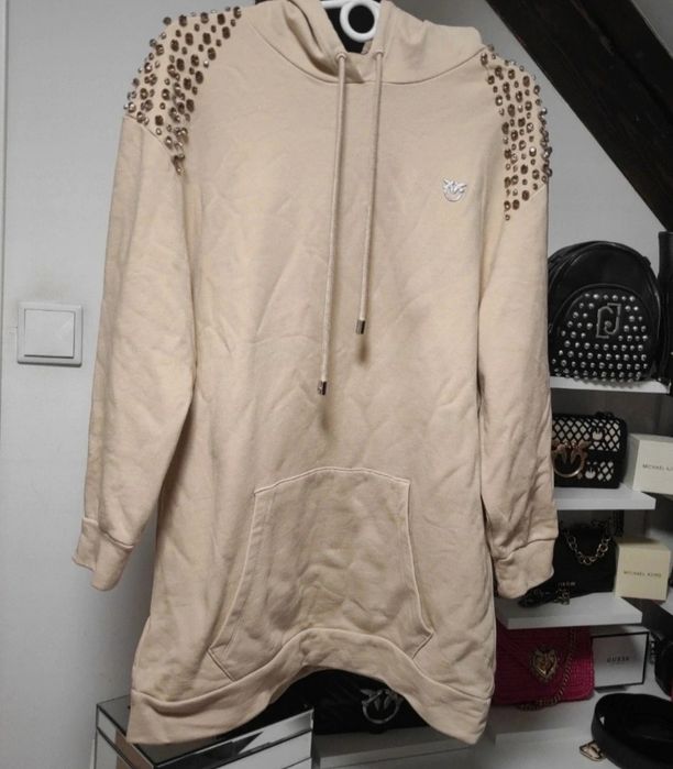 Damska bluza pinko beż beżowa ecru