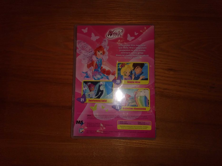 Sprzedam 3 płyty DVD Club Winx (wróżki) do obejrzenia