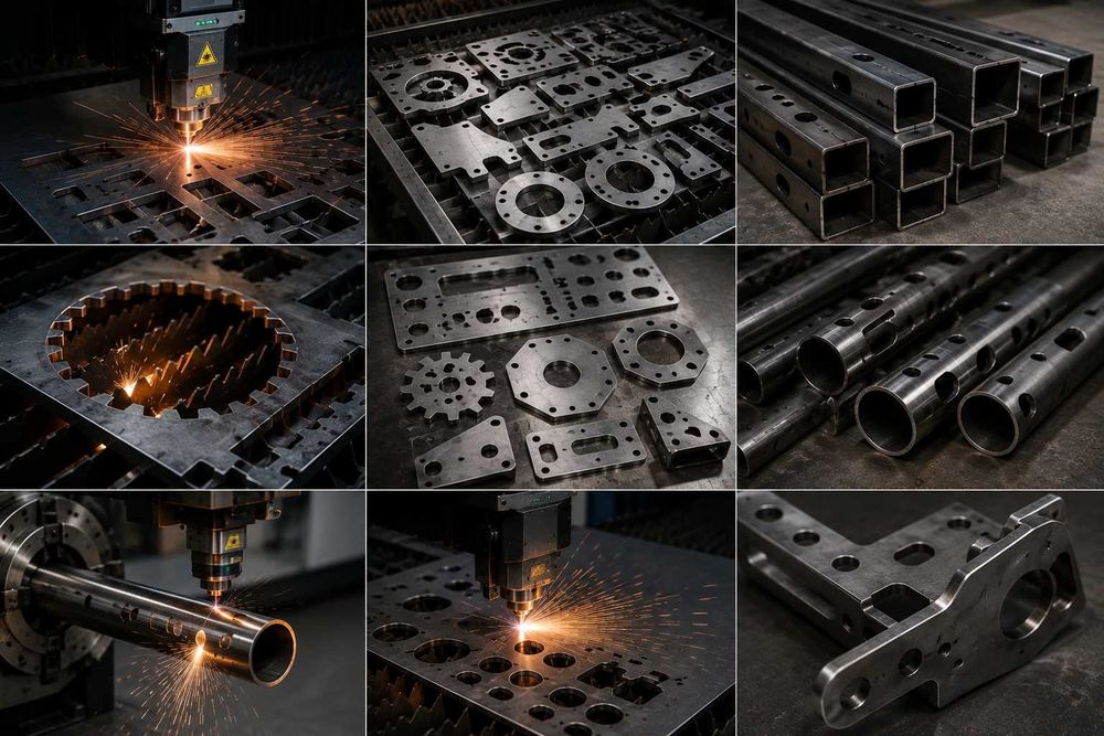 Cięcie laserowe blach i profili - Rury -Laser CNC - Obrotnica
