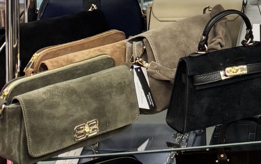 Сумка крос боді замшева руда рижа хакі зелена  Замшевая сумка