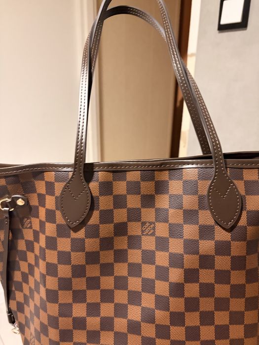 Louis Vuitton Neverfull Mm skóra naturalna