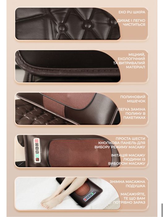 Багатофункційний масажер матрас Weizer ReNova Електричний масажний мат