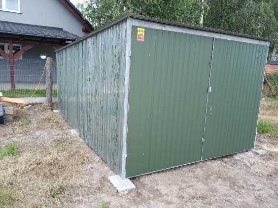 Garaż 3x5 blaszak z BRAMĄ podnoszoną