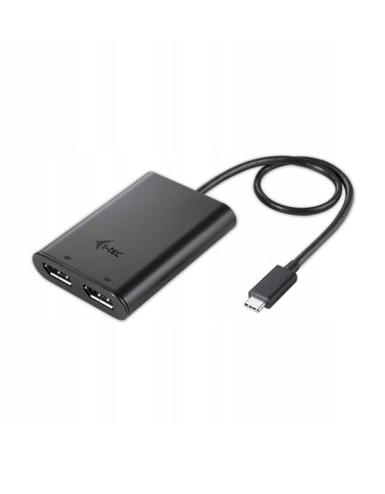 Adapter USB-C - 2 x DisplayPort I-tec C31DUAL4KDP czarny