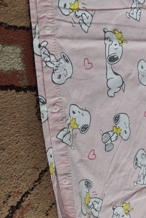 Różowa poszwa Snoopy