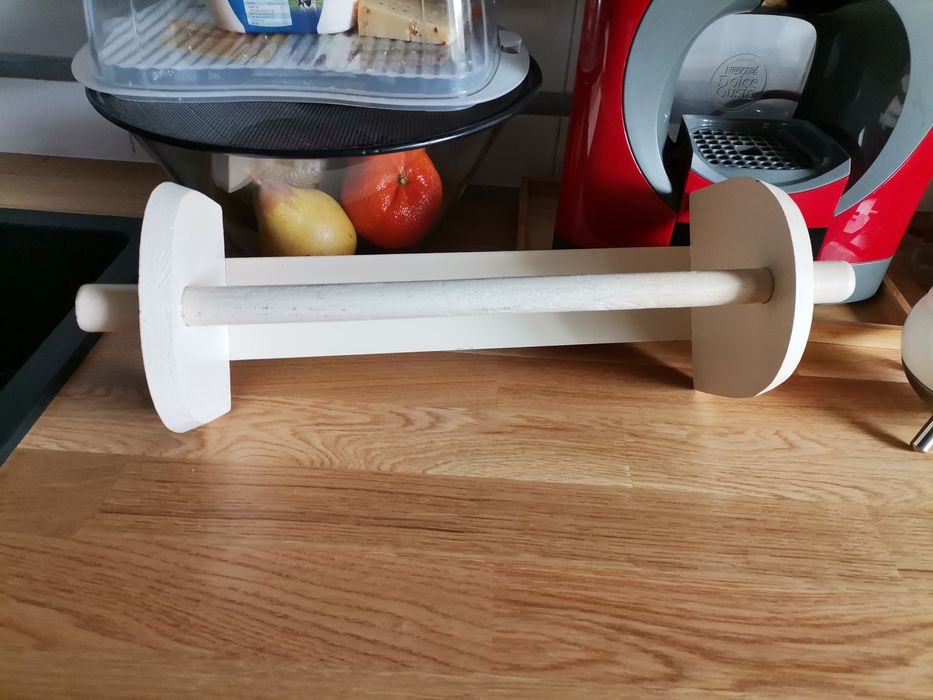 Porta Rolos de Cozinha Madeira