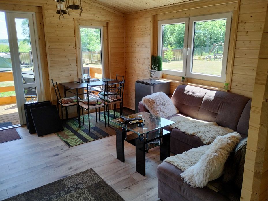 Przepiękny domek całoroczny na Mazurach jezioro Kocioł Śniardwy Roś