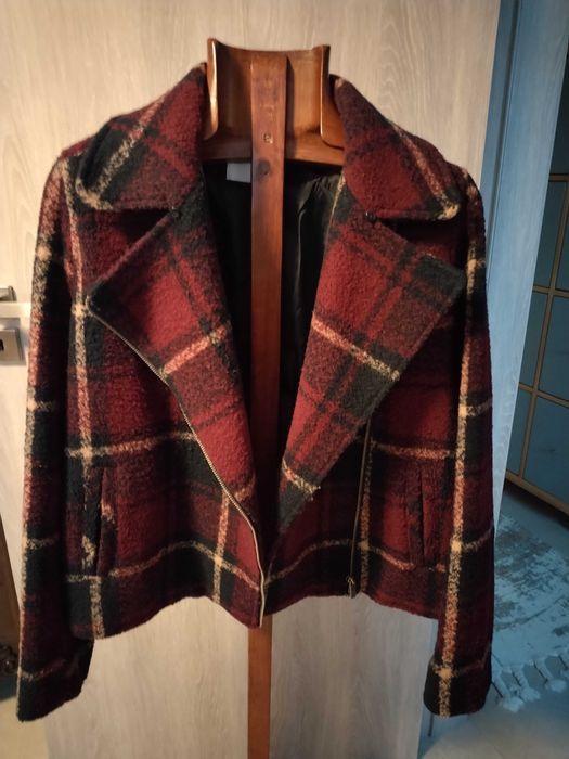 Blusão curto xadrez