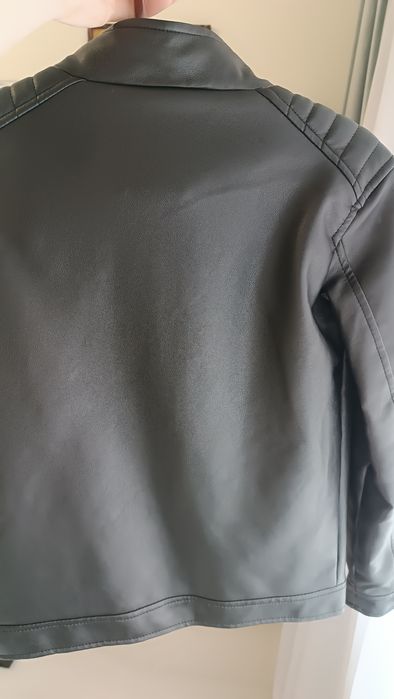 Куртка байкерська зі штучної шкіри