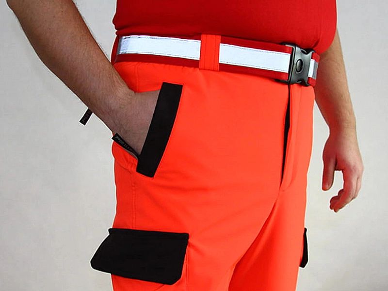 Pasek RATOWNICZY FLUO odblaskowy (S)