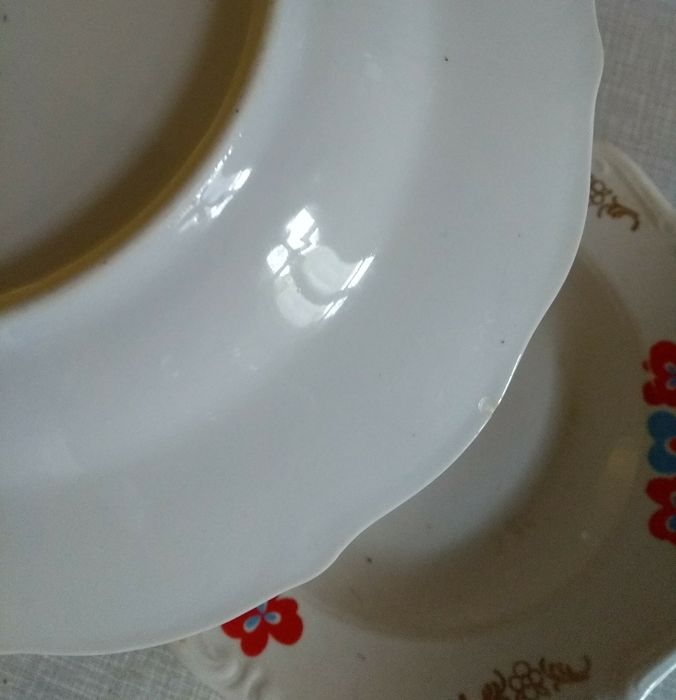 Talerze obiadowe, głębokie PRL