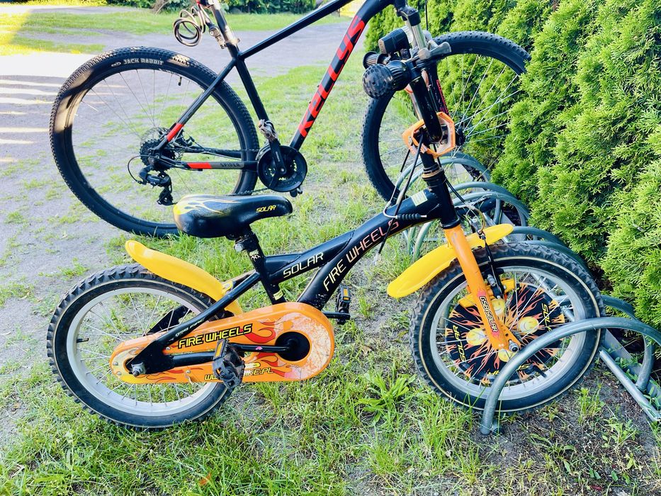Rower dziecięcy Fire Wheels Solar - styl BMX, motyw płomieni