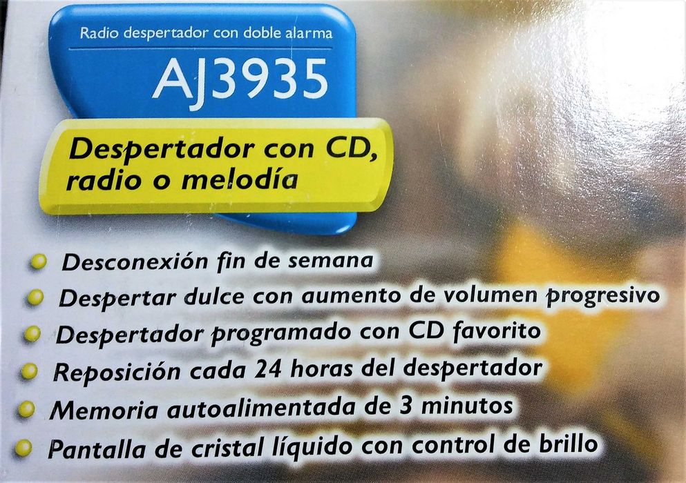 Radio CD Despertador PHILIPS AJ3935