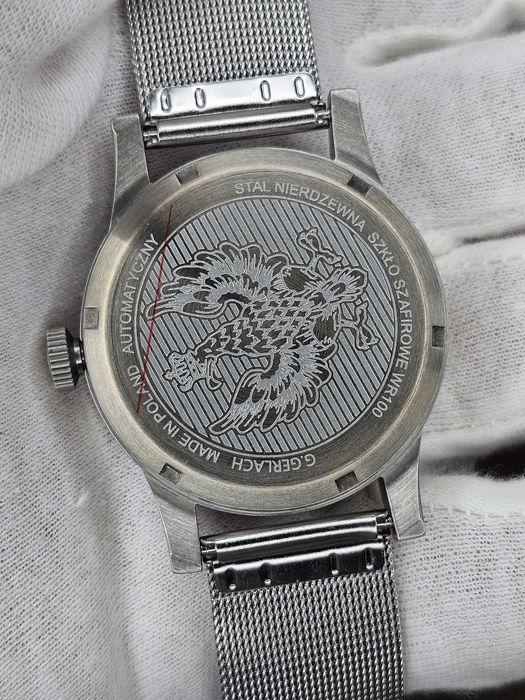 G. Gerlach Sanatio zegarek męski mesh plus pasek G. Gerlach motylkowy