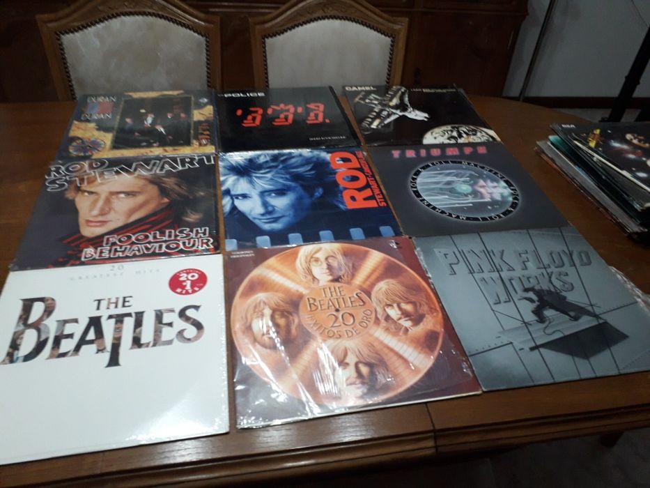 Discos de venil como novos Anos 80 Rock