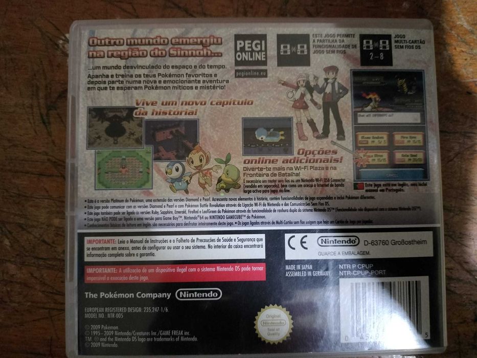 Pokemon Platinum. Com caixa e manual de instruções