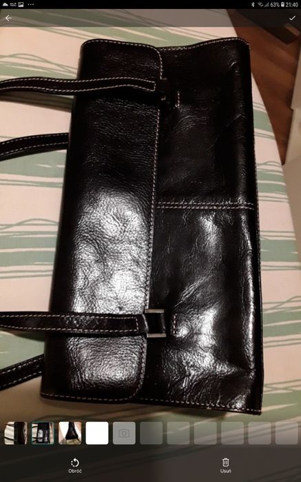 Skórzana torebka na ramię