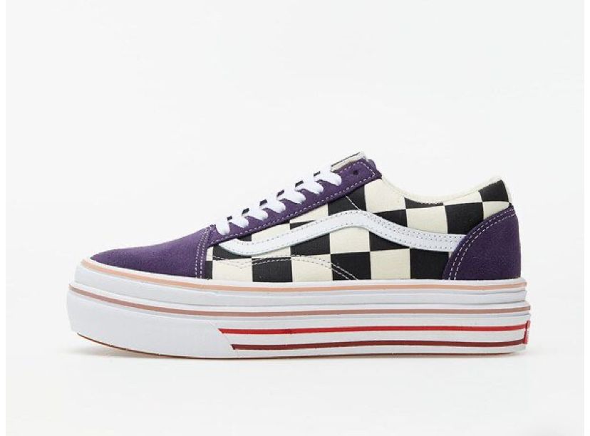 Zapatilla Vans Super Comfycush Era Checker Mujer Lila