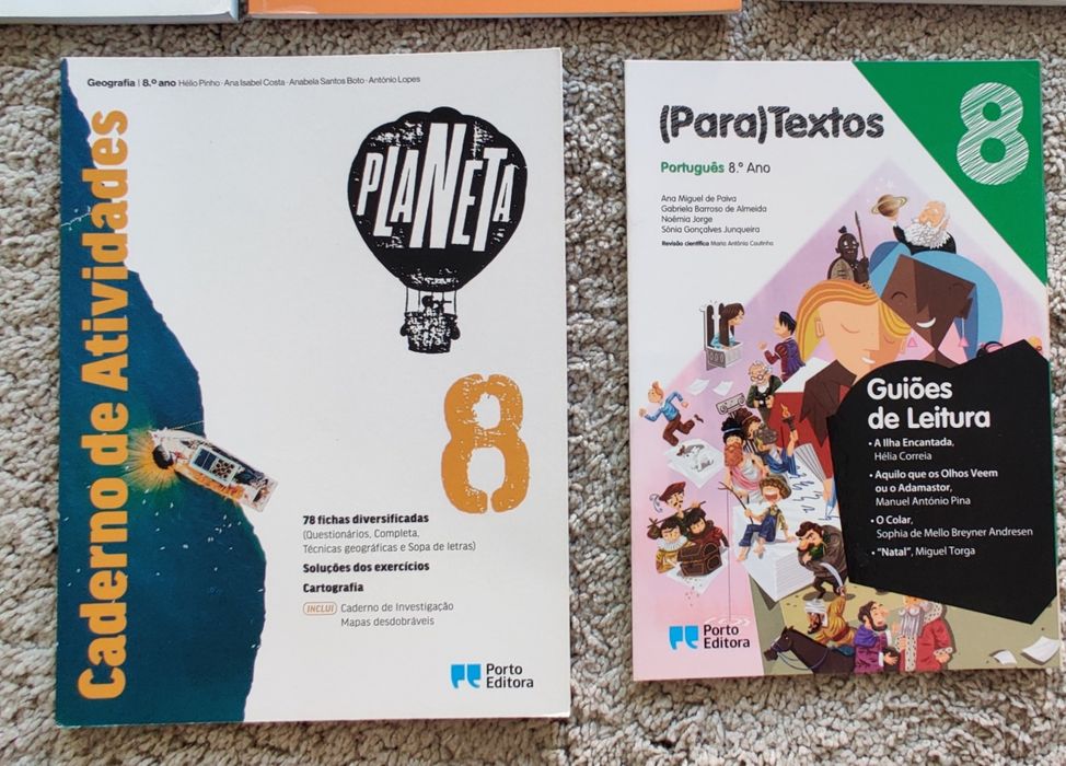 Caderno de atividades de várias disciplinas 8° ano