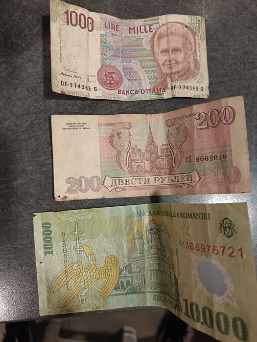 Coleção moedas e notas