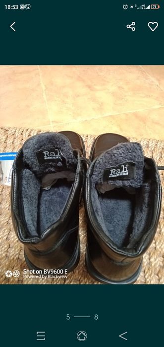 Мужские кожаные ботинки  42