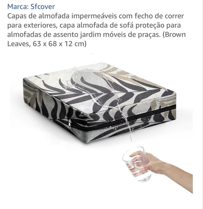 Capa almofada jardim