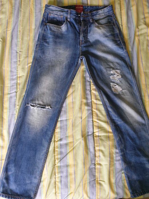 7 Calças Ganga e fazenda + 2 calções em bom estado