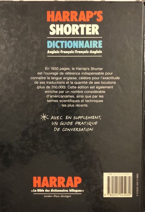 Dicionário inglês francês e francês inglês