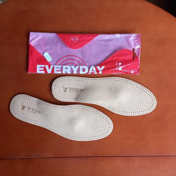 Wkładki do butów skórzane i silikonowe nowe